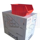 Ecobox 114 rot Lagerkästen - Komplettverkauf im Karton