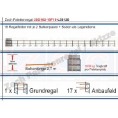 Palettenregal 35G162-10F18 Länge: 50120 mm mit 1000kg je Palettenplatz
