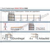 Palettenregal 35G45-70F5 Länge: 13980 mm mit 700kg je Palettenplatz
